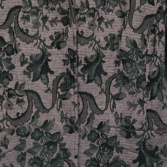 FDJ  / French Dressing  Purple & Black Tapestry Blazer  4 Button  Women's S/P - Picture 4 of 4